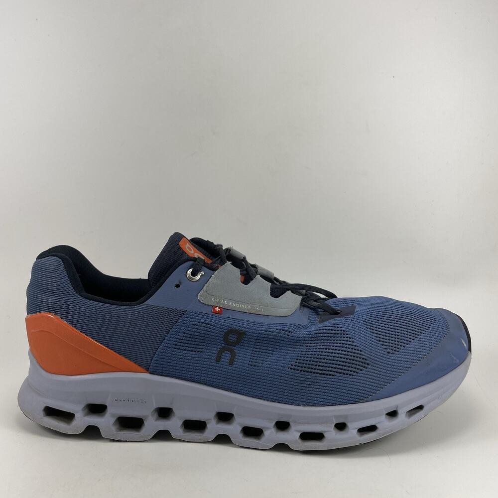 On Cloudflyer 2 Running Shoes Mens Size 13 Glacier/Flame Mesh CloudTec Sneakers